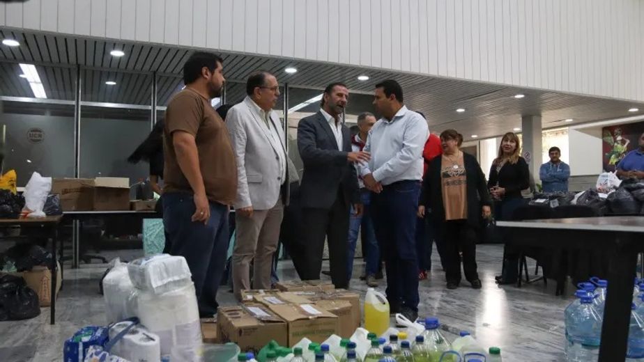 La solidaridad tomó forma en el Concejo y partió hacia las zonas inundadas.