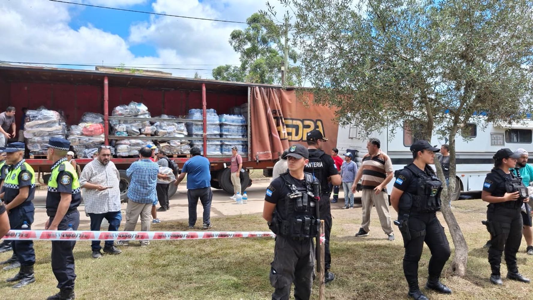 La mercadera será clasificada y distribuida según la necesidad de los hogares relevados.