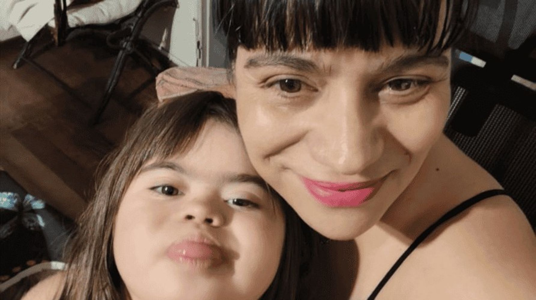 Amanda y su madre.