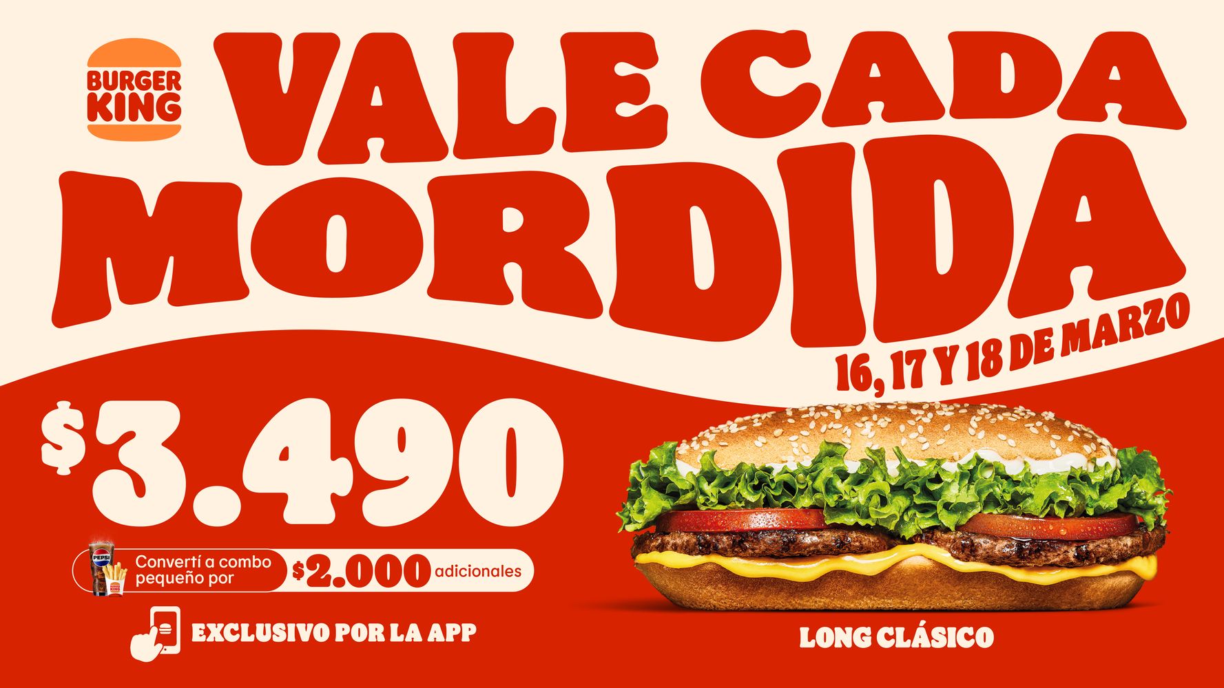 ¡Solo por 3 días! Burger King lanzó una promo 50% OFF en el sándwich Long: cuánto cuesta y el truco para conseguirlo