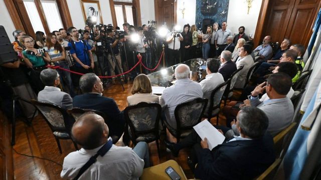 Jaldo en Conferencia de Prensa.