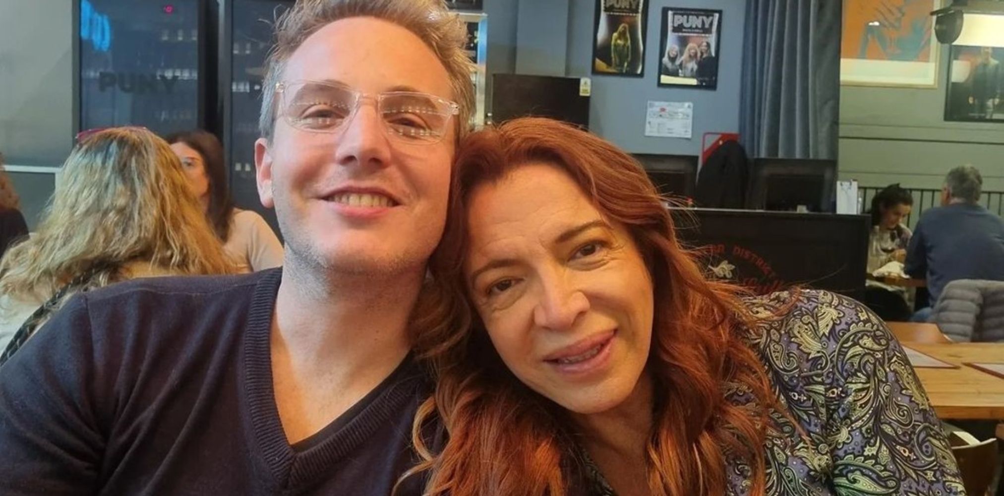 Lizy Tagliani y su marido