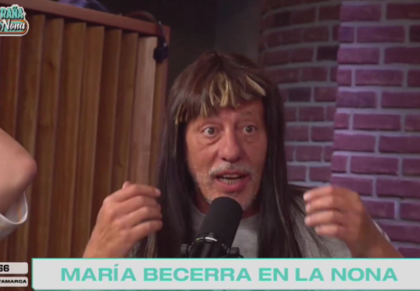 Yayo con la peluca del alterego "Gladys".