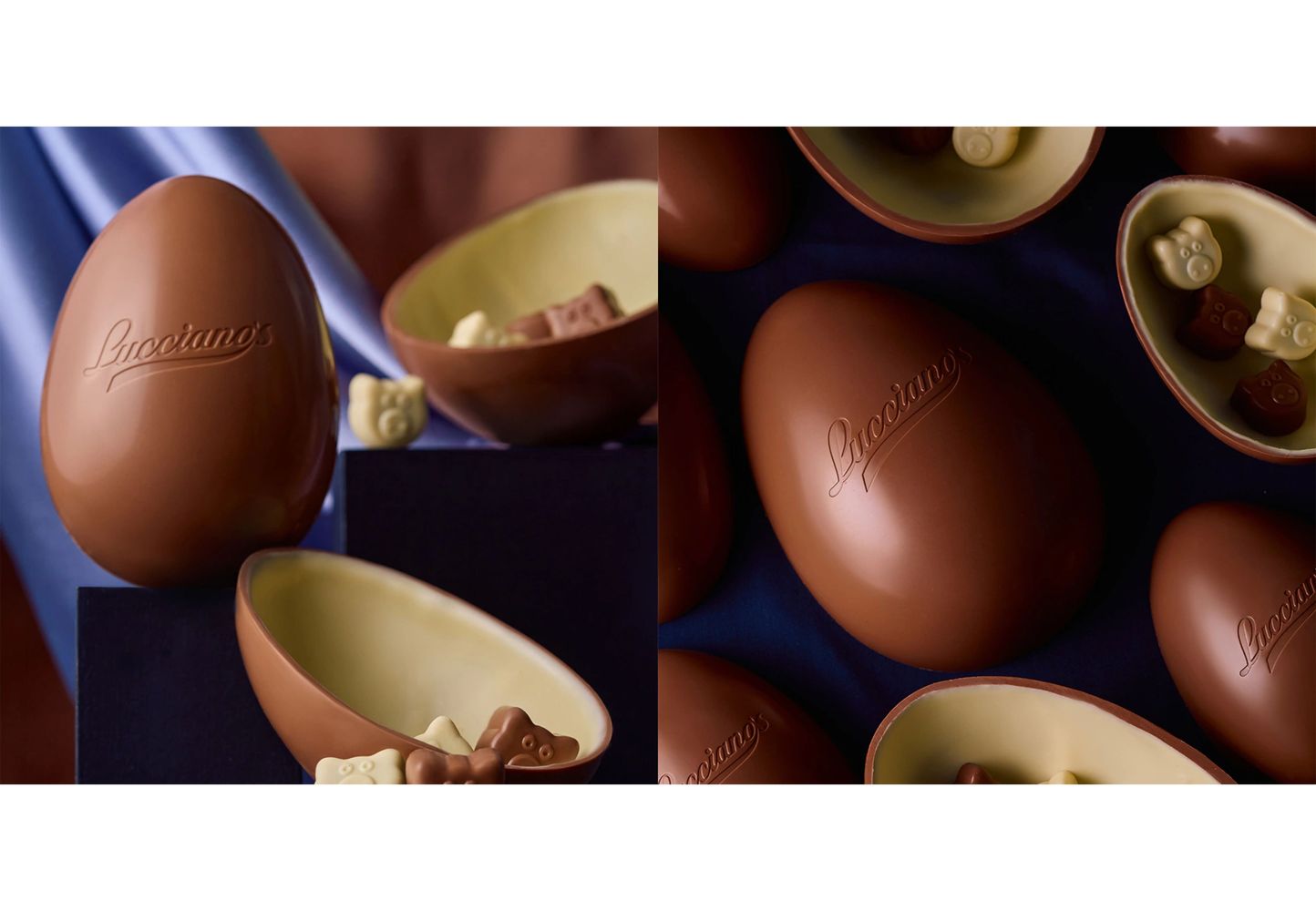 La versión de chocolate con leche y blanco.