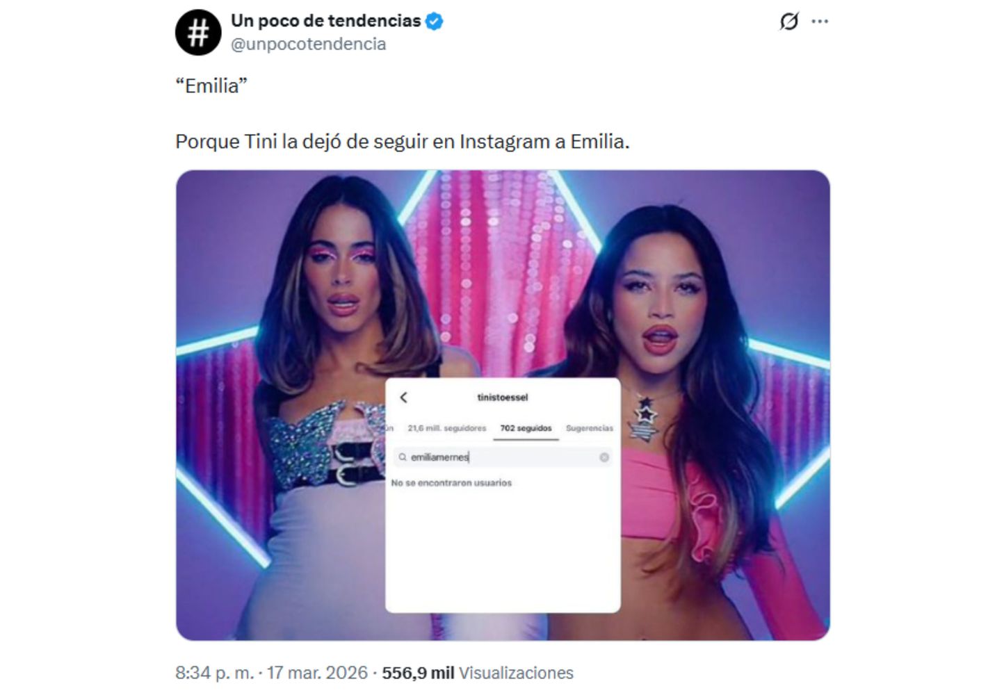 La decisión de Tini que causó polémica.