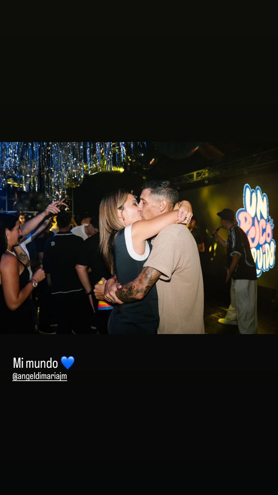 Jorgelina Cardoso y Ángel Di María.
