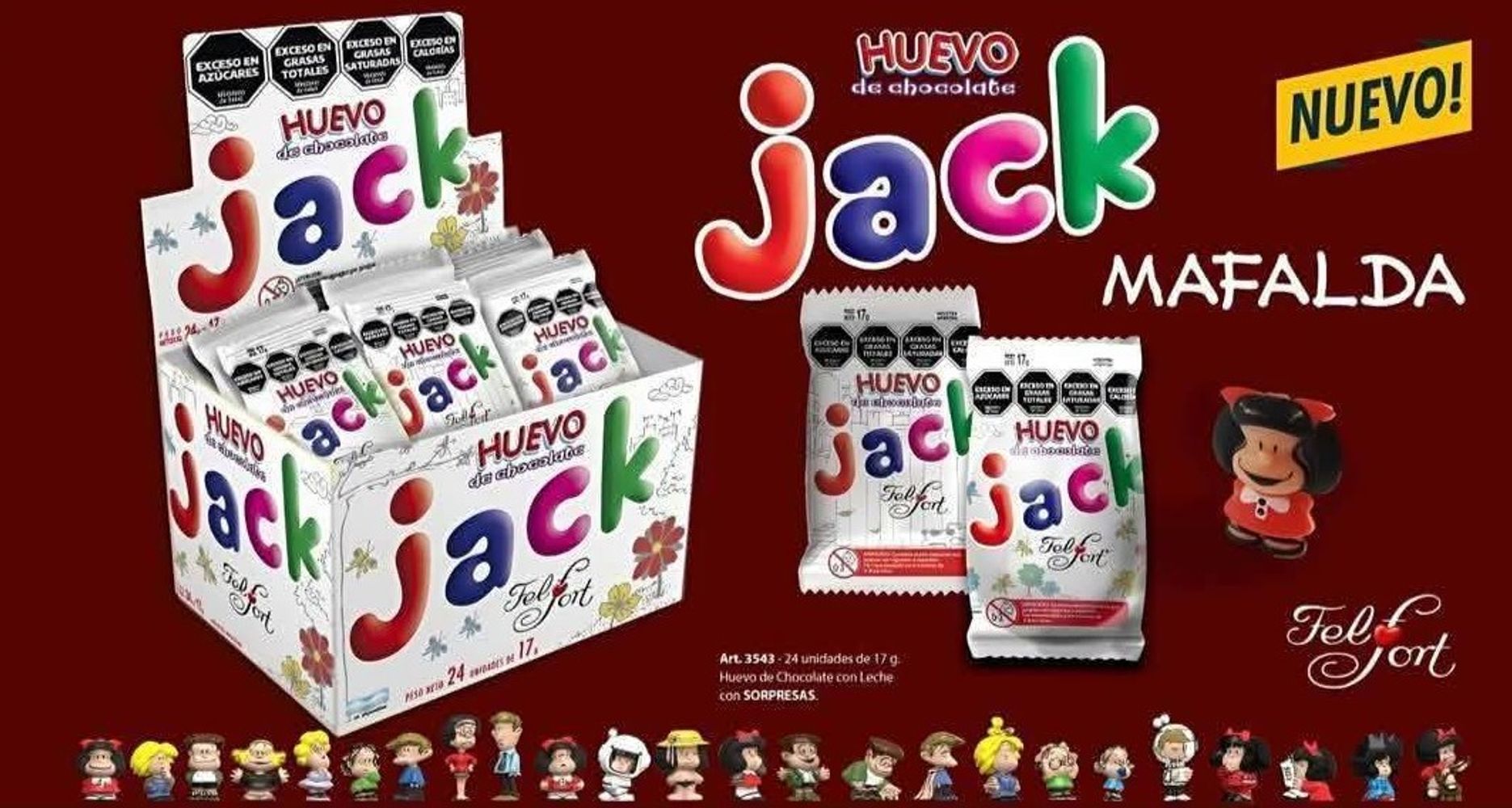 Llegaron los huevos Jack de Mafalda: cuánto cuestan, qué traen dentro y cómo es la colección de 24 muñequitos