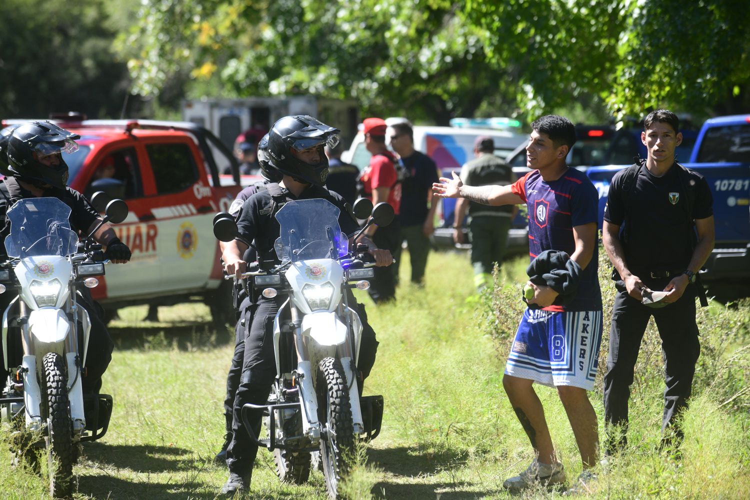 Un efectivo de la División Motocicletas de la Policía halló a la menor de edad en Cosquín.