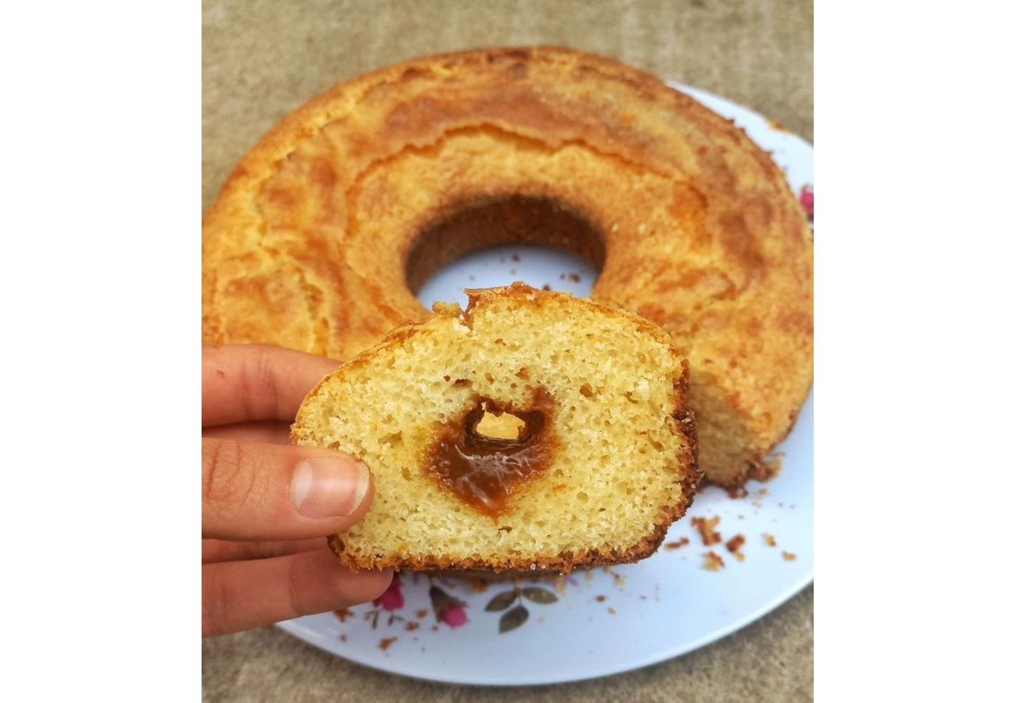 Este budín es ideal para una tarde de mates.