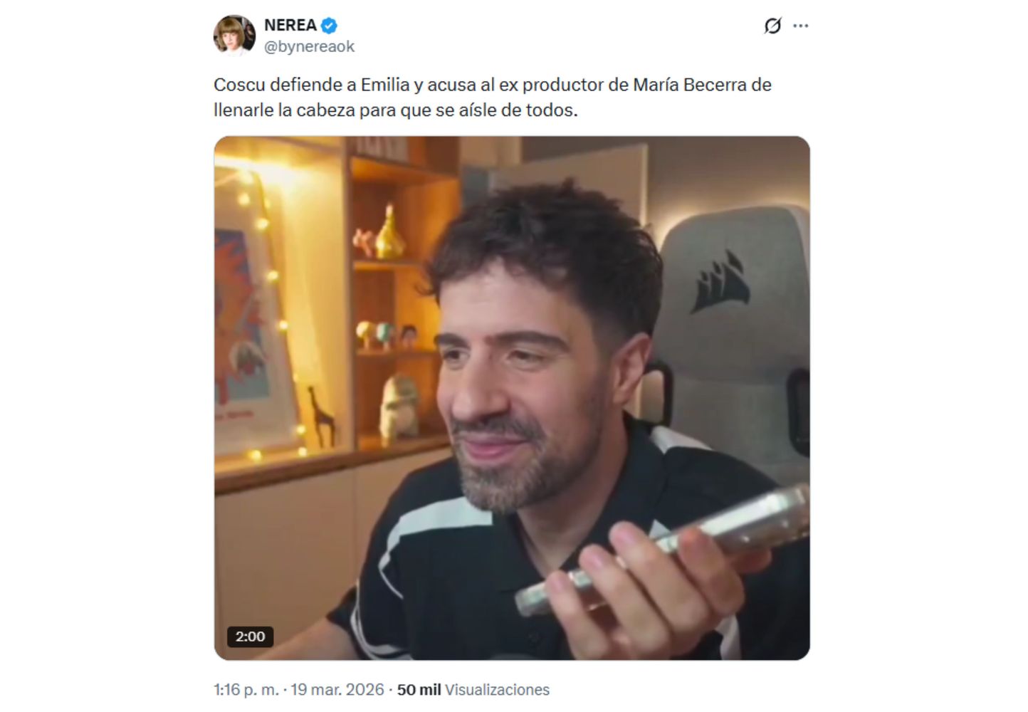 El clip se hizo viral en las redes sociales.