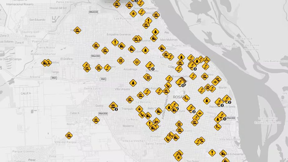 Baches y reclamos en Rosario: lanzan un mapa interactivo para quejas