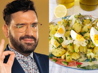 Sin hervir: el truco de Damián Betular para hacer una ensalada de papa y huevo al estilo gourmet