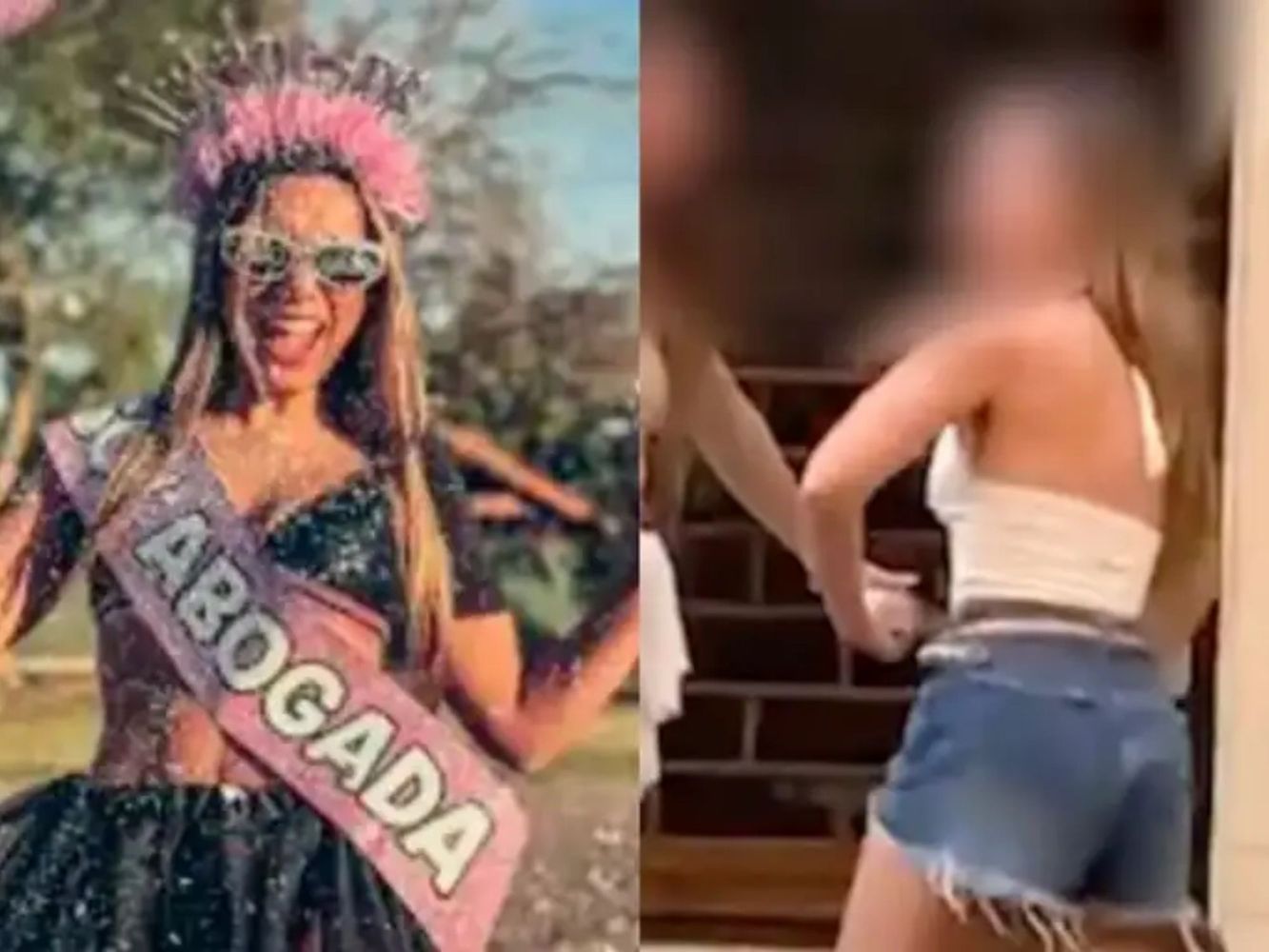 Agostina Páez está acusada de haber realizado gestos racistas en un bar de Brasil.