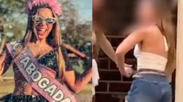 Agostina Páez está acusada de haber realizado gestos racistas en un bar de Brasil.