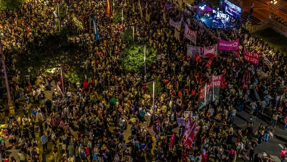 La marcha central se realizó ayer por la tarde en San Miguel de Tucumán.
