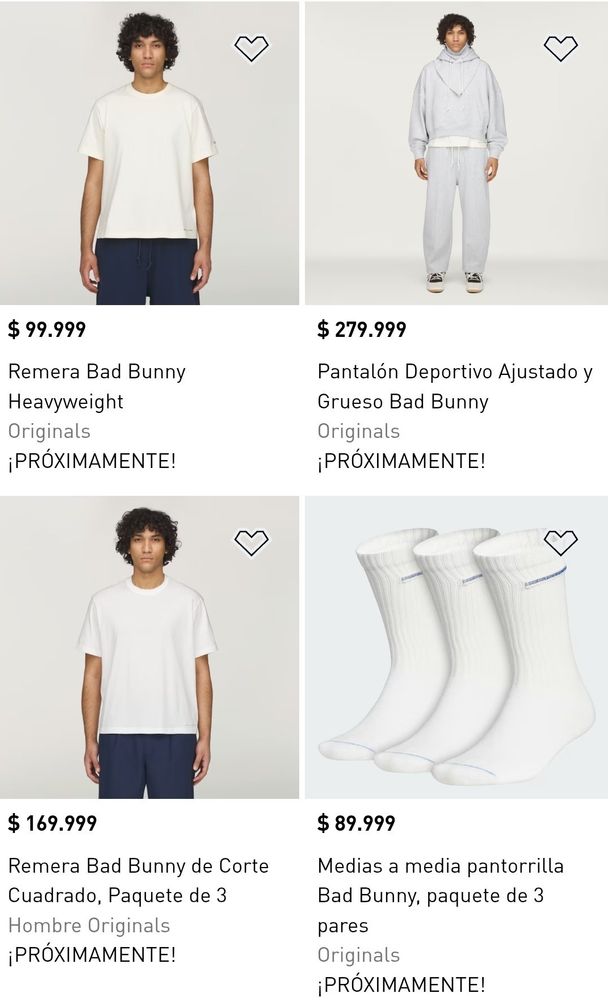 Cuánto salen las prendas de la colección "BadBo".