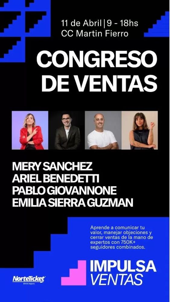 Pieza gráfica que anuncia la realización del primer Congreso de Ventas del NOA "Impulsa Ventas 2026", en Jujuy.