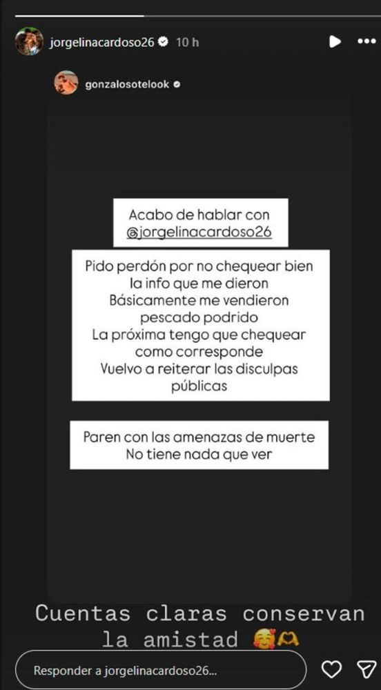 Escándalo por noticias falsas que involucraron a Jorgelina Cardoso y Ángel Di María