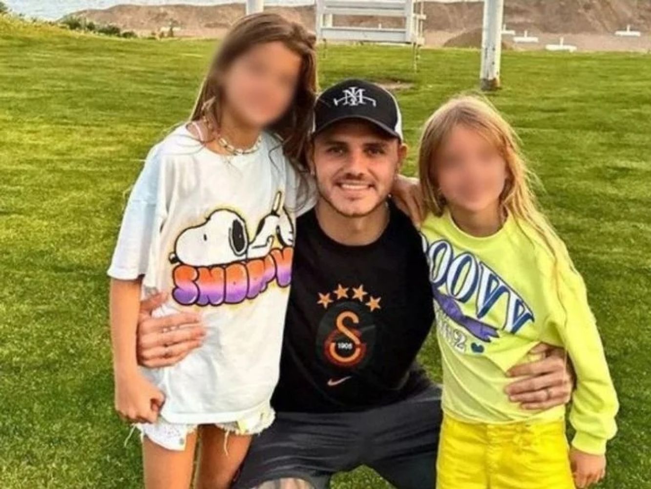 Icardi y sus hijas