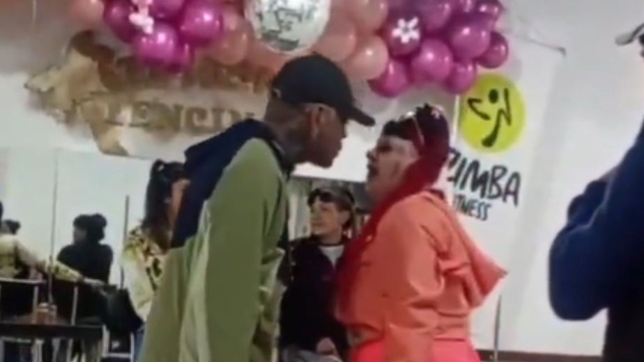 La fuerte pelea de La Chabona y su novio en un cumpleaños infantil: "Tomátela"