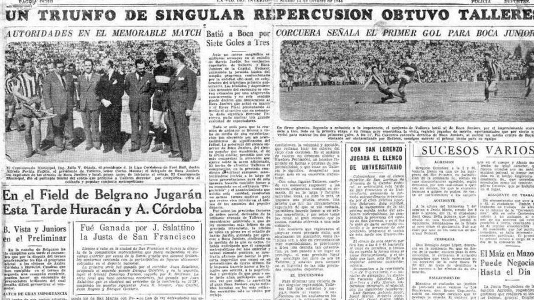El recuerdo de Talleres sobre el duelo con Boca.
