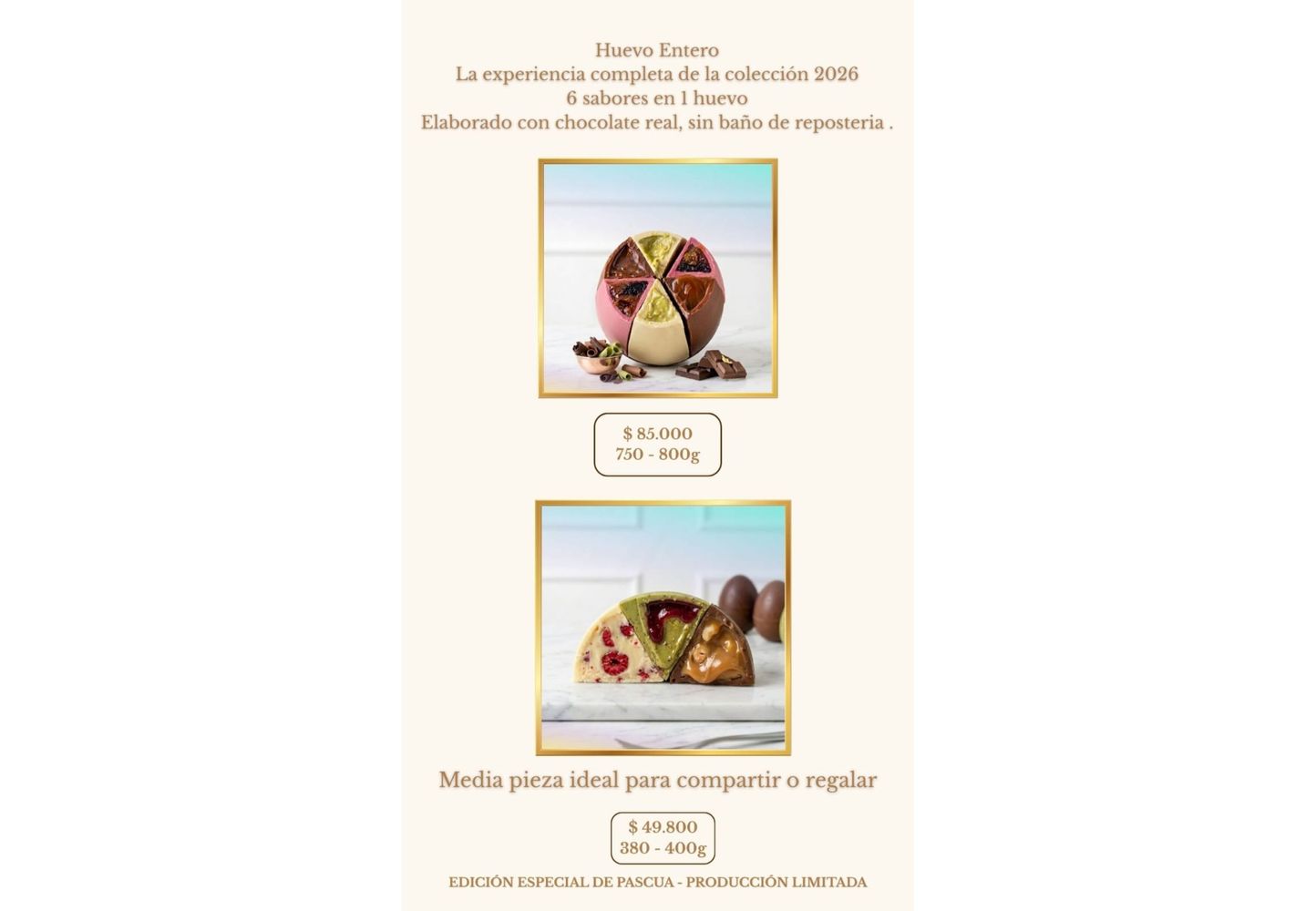 Cuánto sale el huevo de Pascua viral.