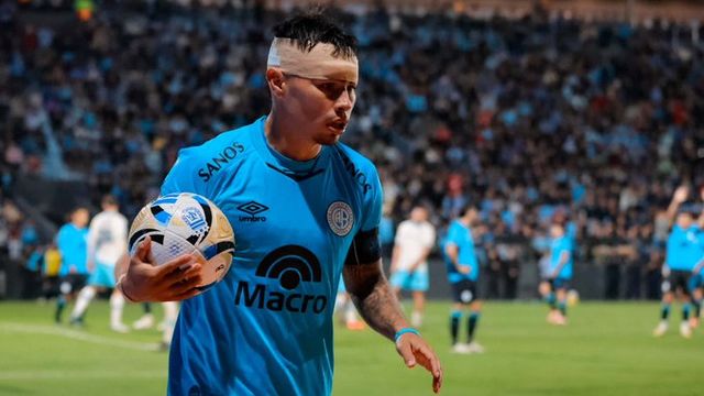Lucas Zelarayán, uno de los dueños de la pelota en Belgrano, también para Copa Argentina.