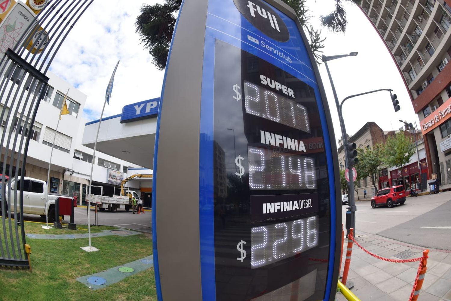 Precios de referencia de YPF en Córdoba.