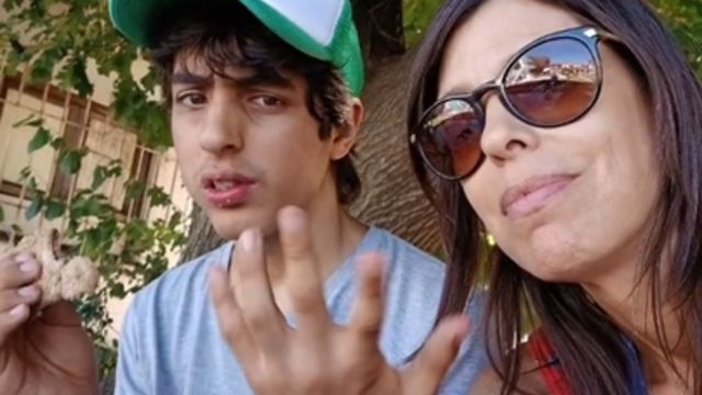 Valentina Bassi y su hijo Lisandro