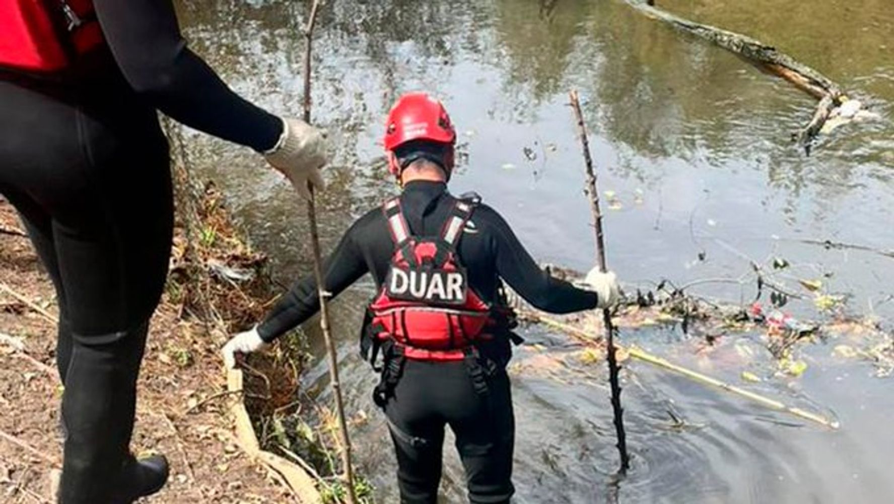 Intenso operativo para encontrar al hombre desaparecido.