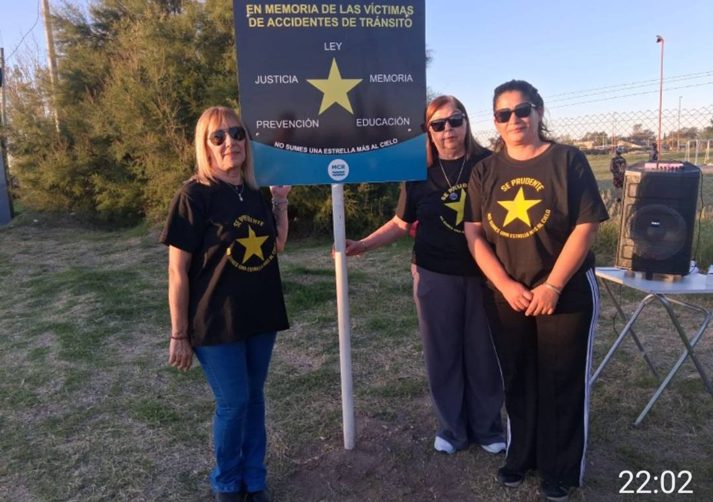 Colocan una Estrella Amarilla para recordar 18 víctimas de la ruta 229