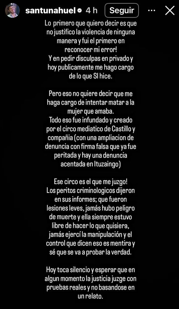 El descargo de Santiago Martínez tras la condena