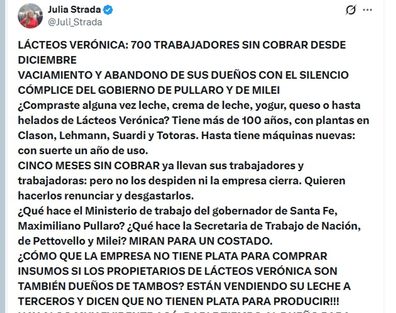 Diputada rosarina Julia Strada
