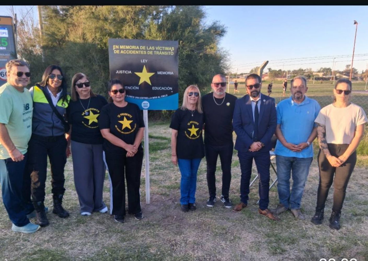 Colocan una Estrella Amarilla para recordar 18 víctimas de la ruta 229