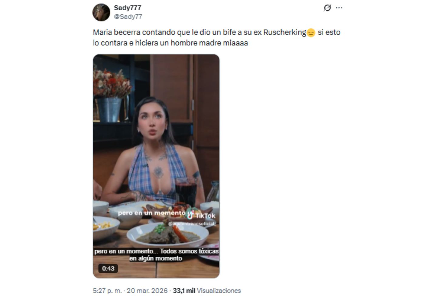 El video se viralizó en redes sociales.