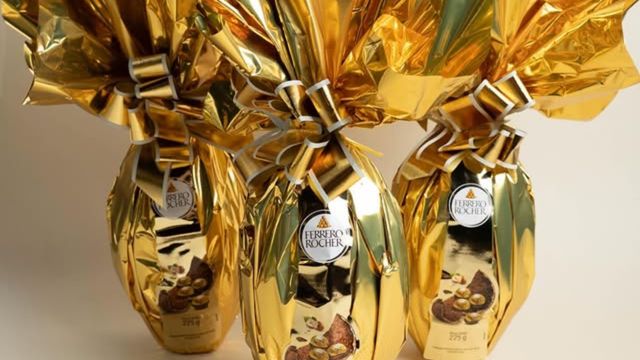 Huevos de Pascua de Ferrero Rocher.