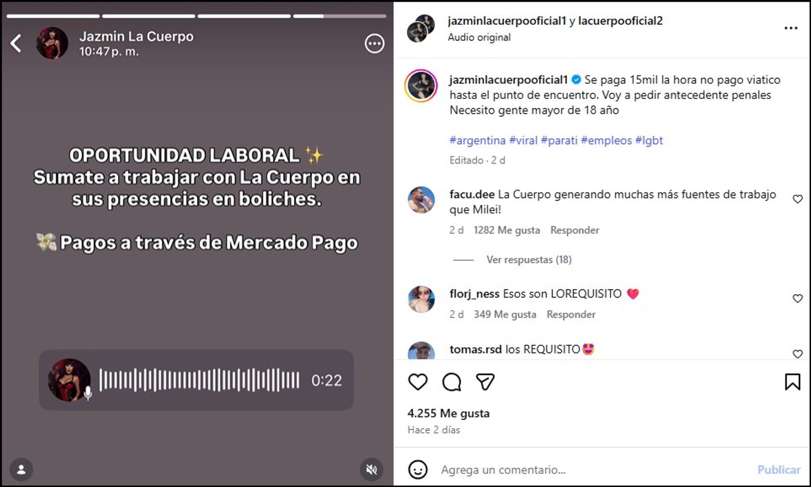 La cuerpo
