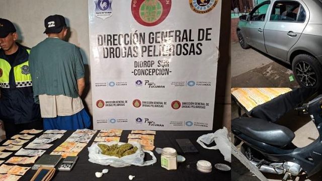 Denuncias de vecinos derivaron en un fuerte operativo antidrogas en Aguilares.