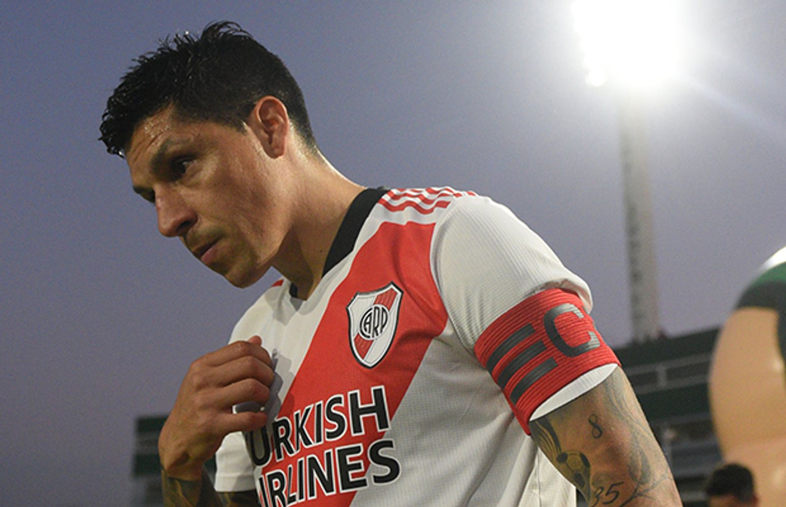 Enzo Pérez. Su padre, Carlos Pérez, fue imputado por abuso sexual.