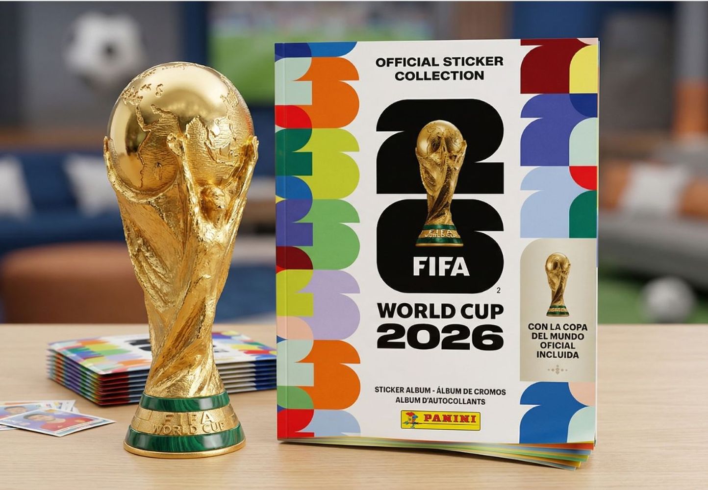 El Álbum del Mundial 2026 se pude conseguir en los kioscos y lugares autorizados.