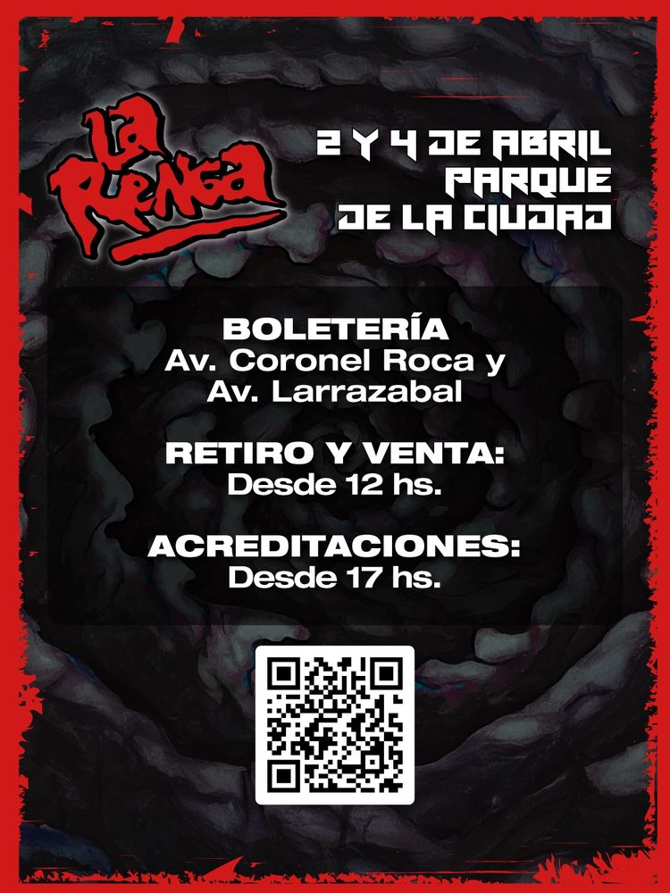 La Renga en el Parque de la Ciudad 2026: cómo llegar, horarios, accesos, bandas invitadas y objetos no permitidos