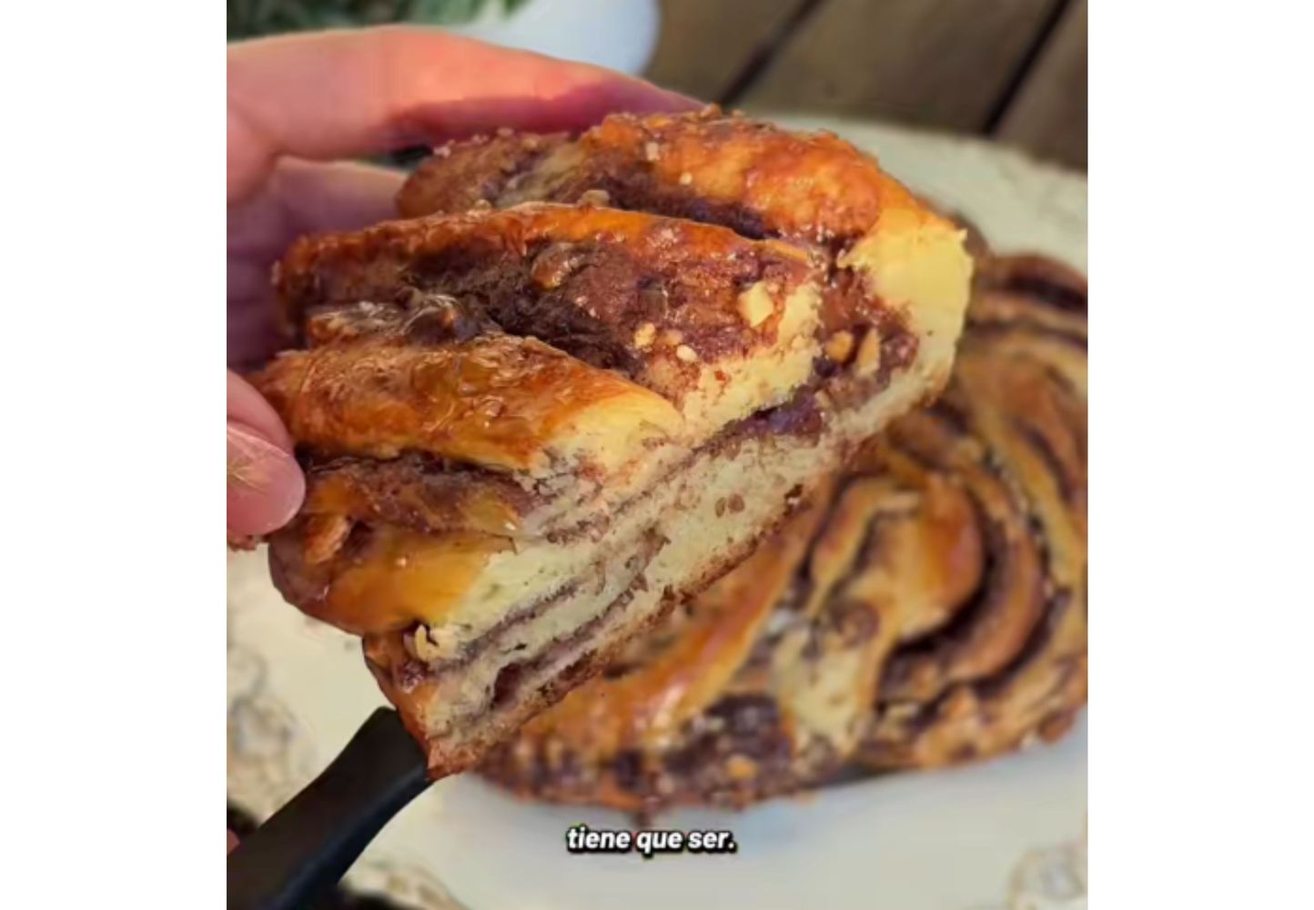 Así queda la rosca de Pascua con esta receta.
