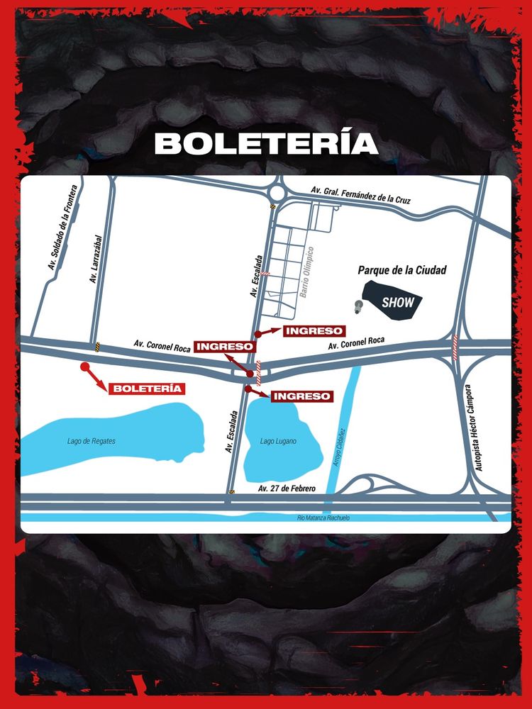 La Renga en el Parque de la Ciudad 2026: cómo llegar, horarios, accesos, bandas invitadas y objetos no permitidos