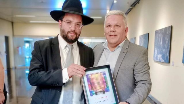 El intendente Gustavo Benedetti Arroyito se reunió con el Gran Rabino de AMIA Eliahu Hamra