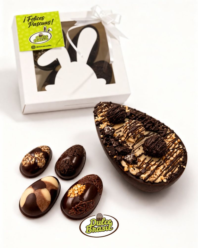 Dulce Brasil propone una Pascua diferente en Paraná con huevos rellenos de brigadeiros.