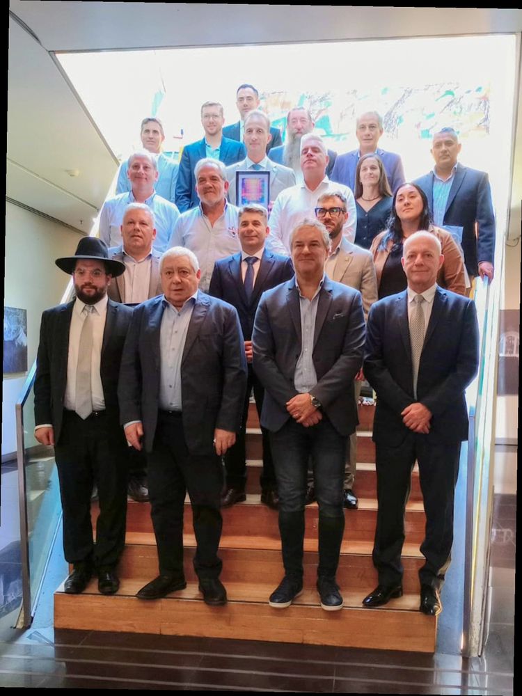 El intendente Gustavo Benedetti Arroyito se reunió con el Gran Rabino de AMIA Eliahu Hamra