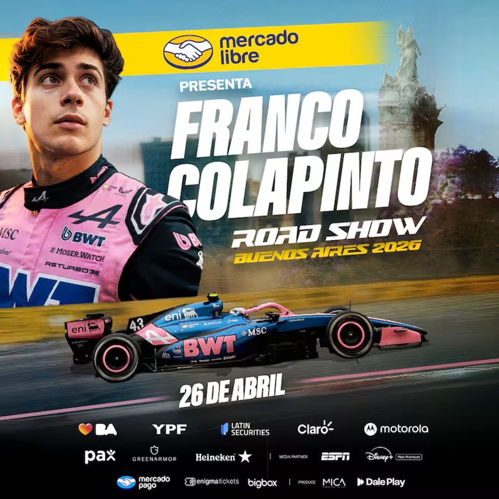 Franco Colapinto en Argentina.