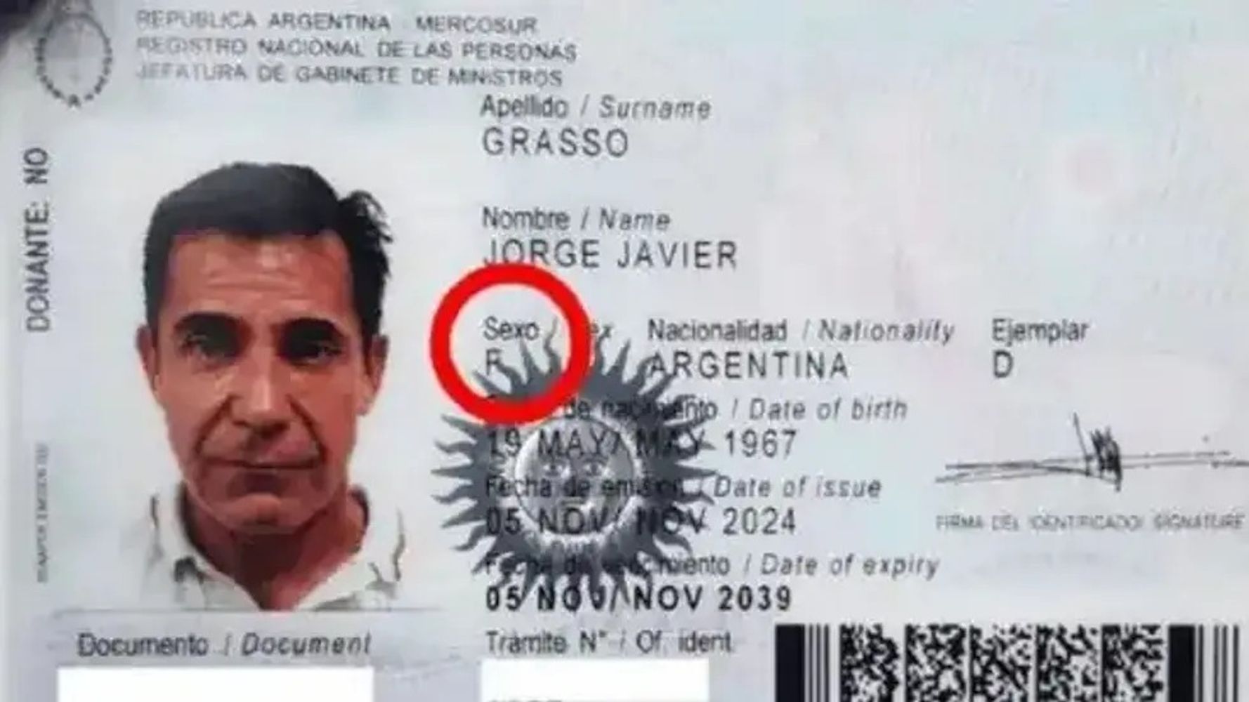 El documento de Grasso.