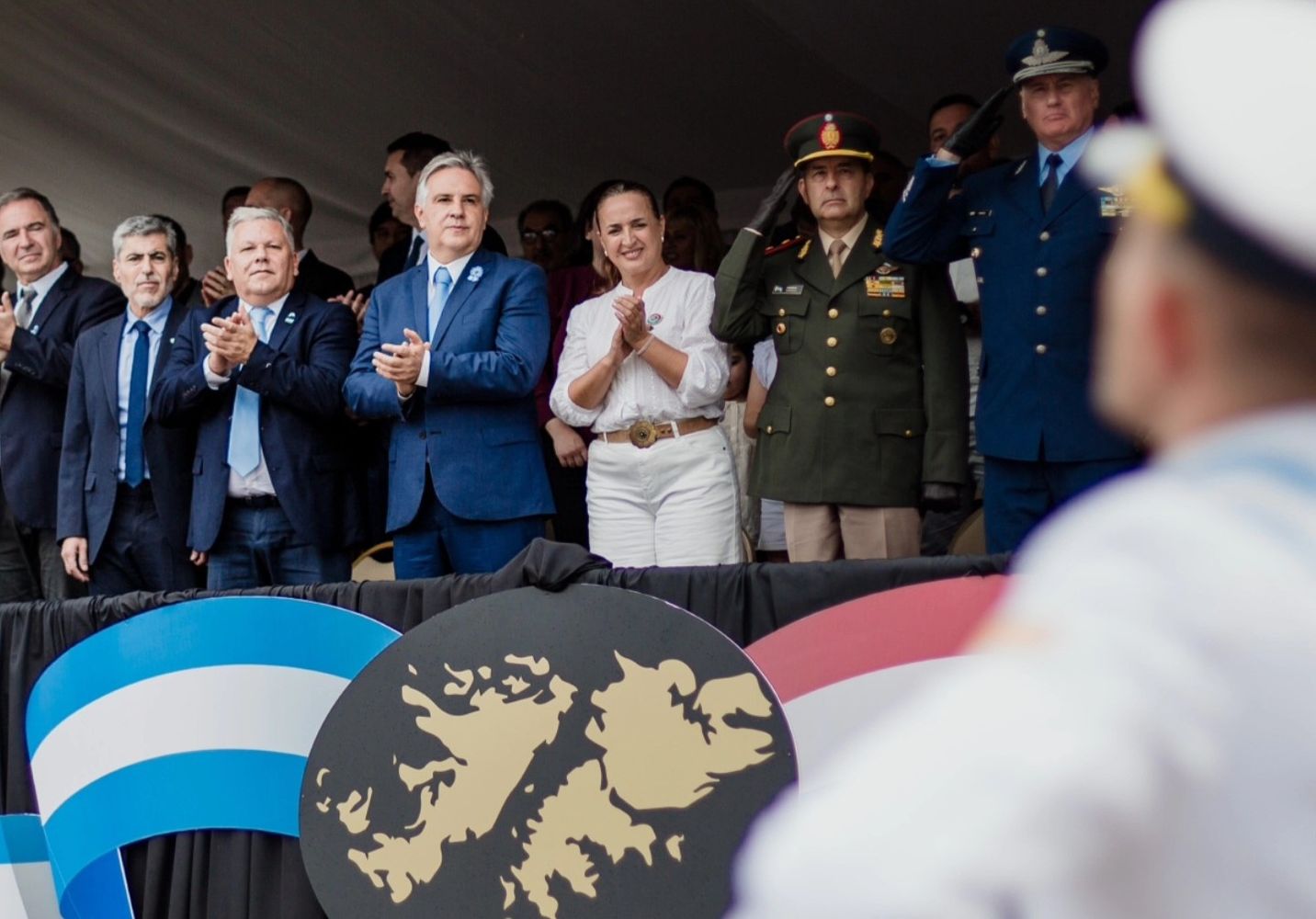 Acto Oficial de la Provincia en Arroyito por el Día del Veterano y de los Caídos en la Guerra de Malvinas
