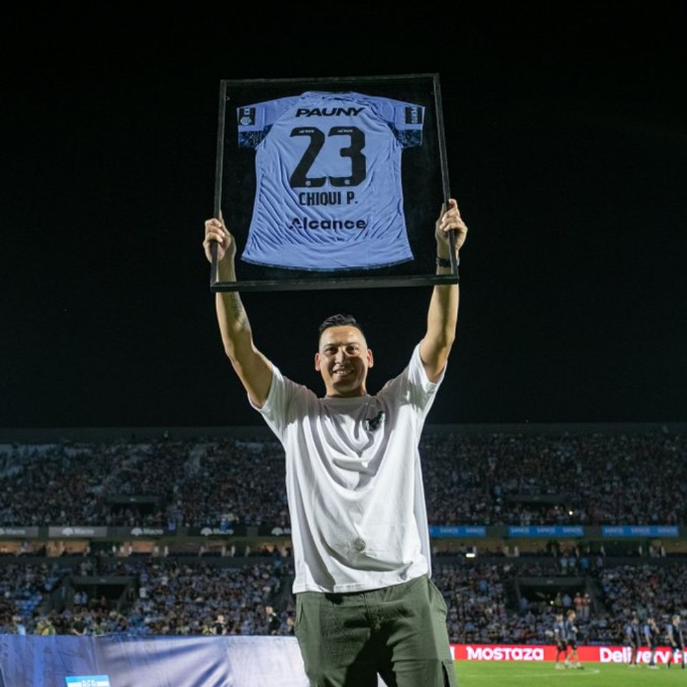 Claudio "Chiqui" Pérez, un hincha más de Belgrano.